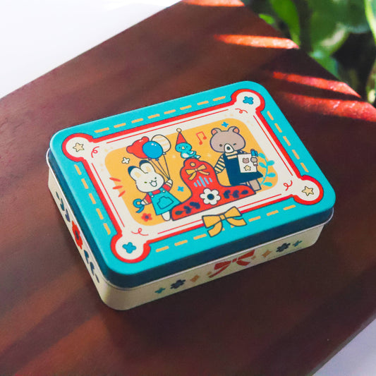 Stationery Tin Set with Stickers, Washi Tape & Stamps