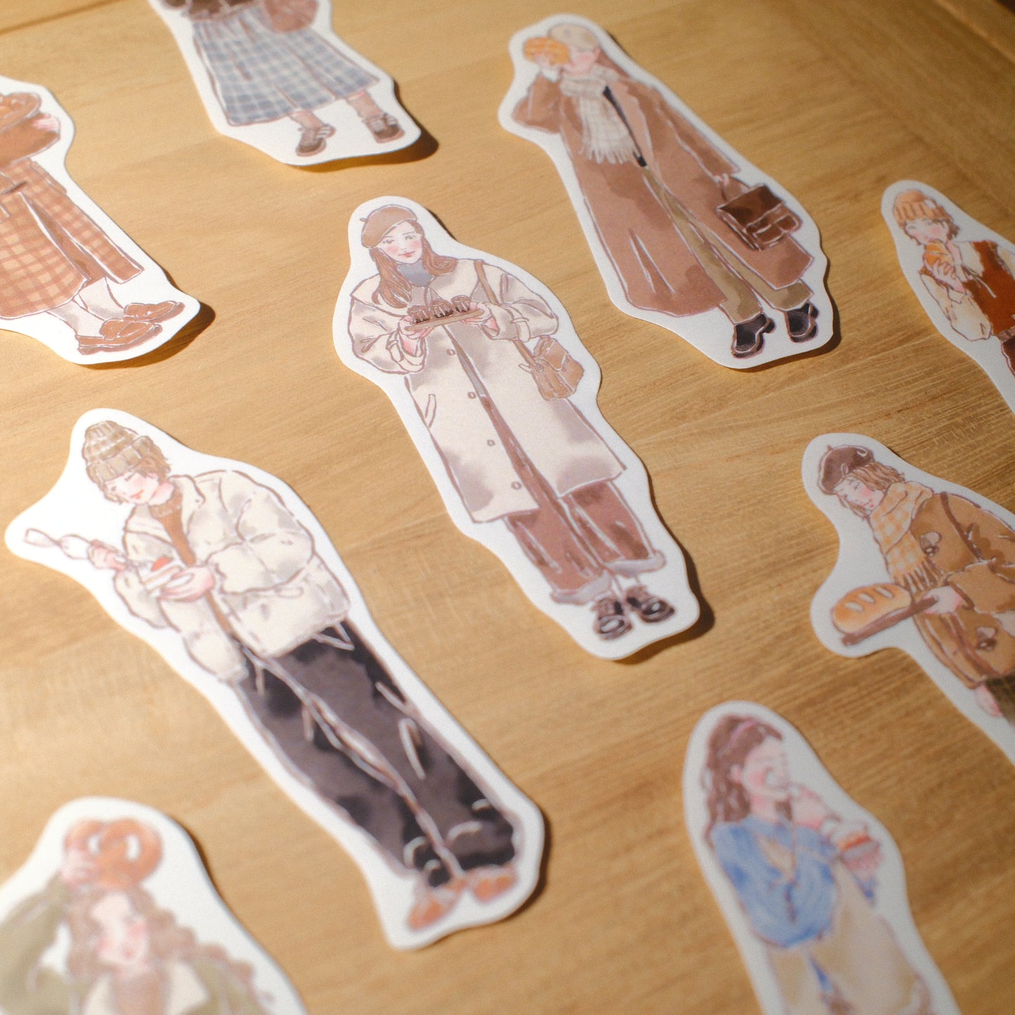 Cozy Room × Baking Girl Sticker Pack | Matte Journal Stickers (2 Sets)