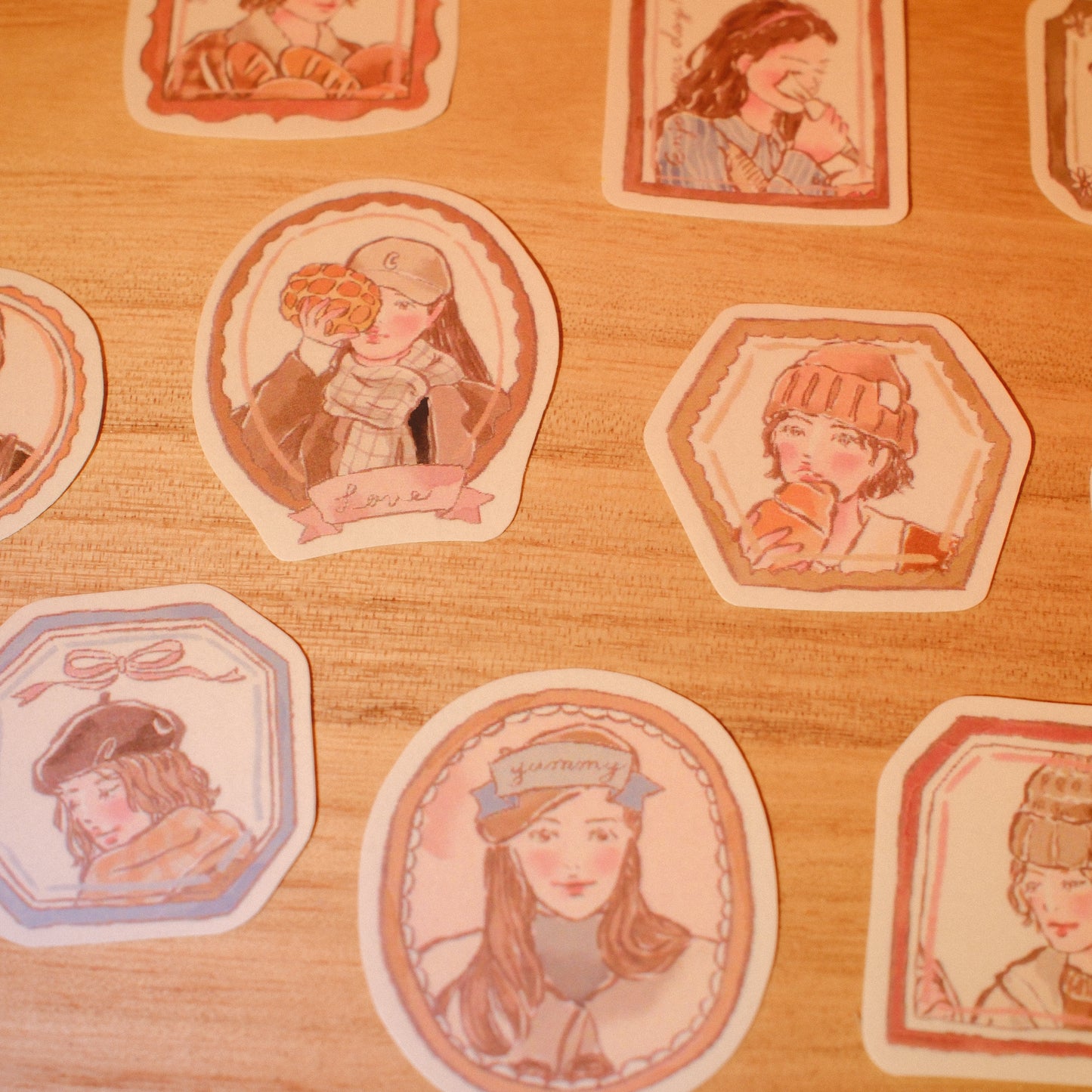 Cozy Room × Baking Girl Sticker Pack | Matte Journal Stickers (2 Sets)