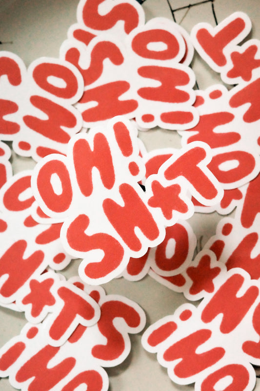 “OH! SH★T” – Morgan Jay-Inspired Laminated Sticker