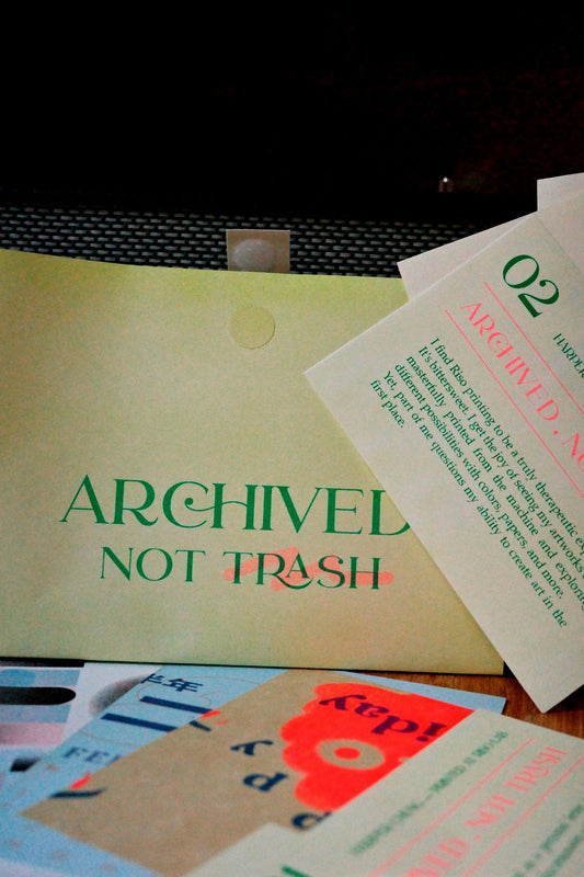 Archived, Not Trash ✦ A Zine Celebrating Unfinished Ideas