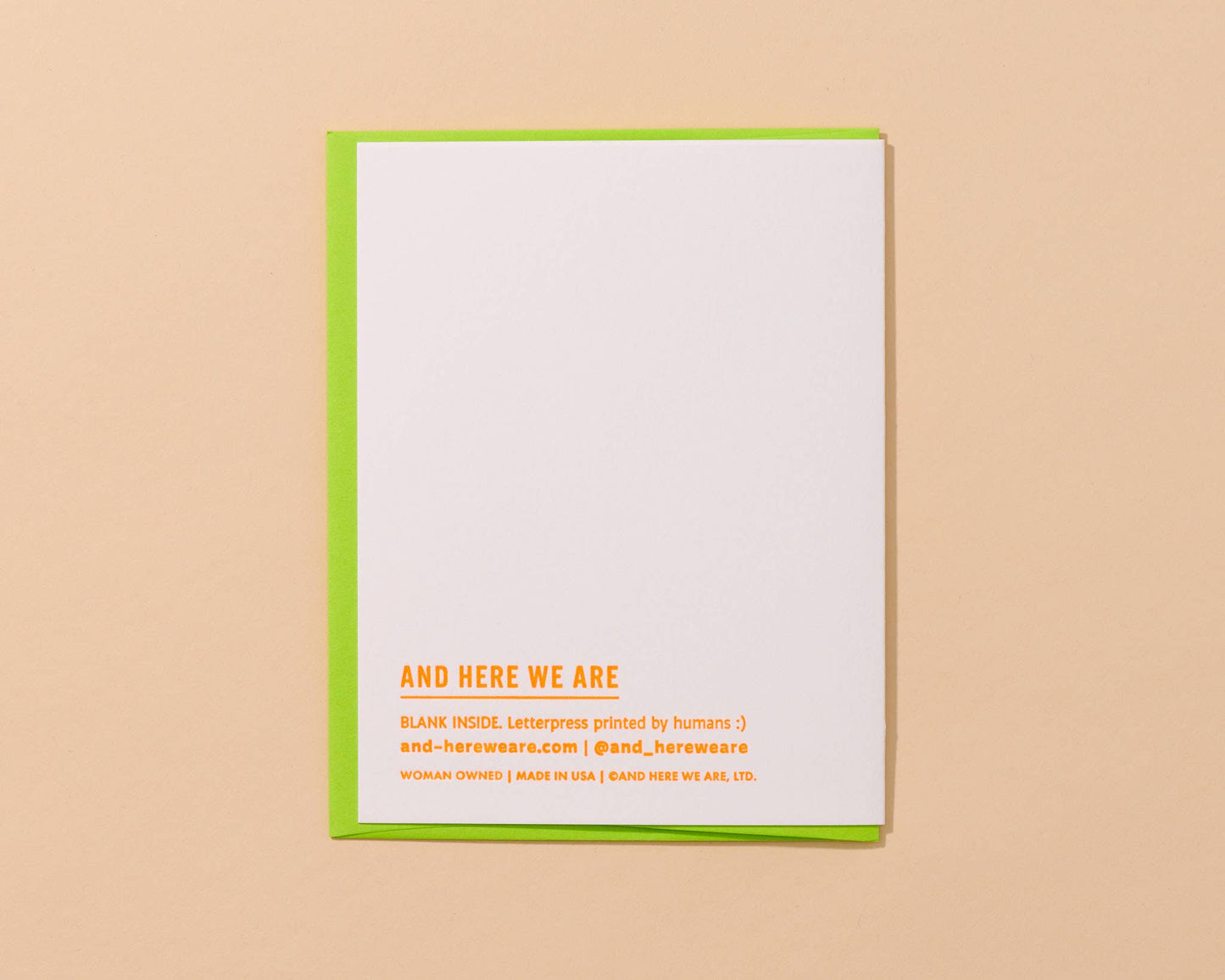 Cooler & Hotter Birthday Letterpress Card – Hand Printed in USA