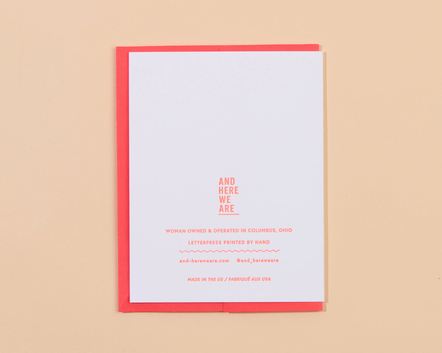 Butter Together Love Letterpress Card - Foodie Valentine- Made in USA