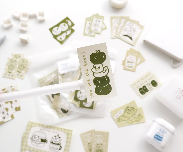 Happy Zoo vol.1 Matcha Color - Sticker Pack 30 Sheets