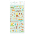MIND WAVE Kissaten Stickers – Retro Japanese Café & Dessert Motifs