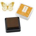 Japanese Mini Stamp Ink Pad – Shachihata Iromoyo Warabe Turmeric Gold
