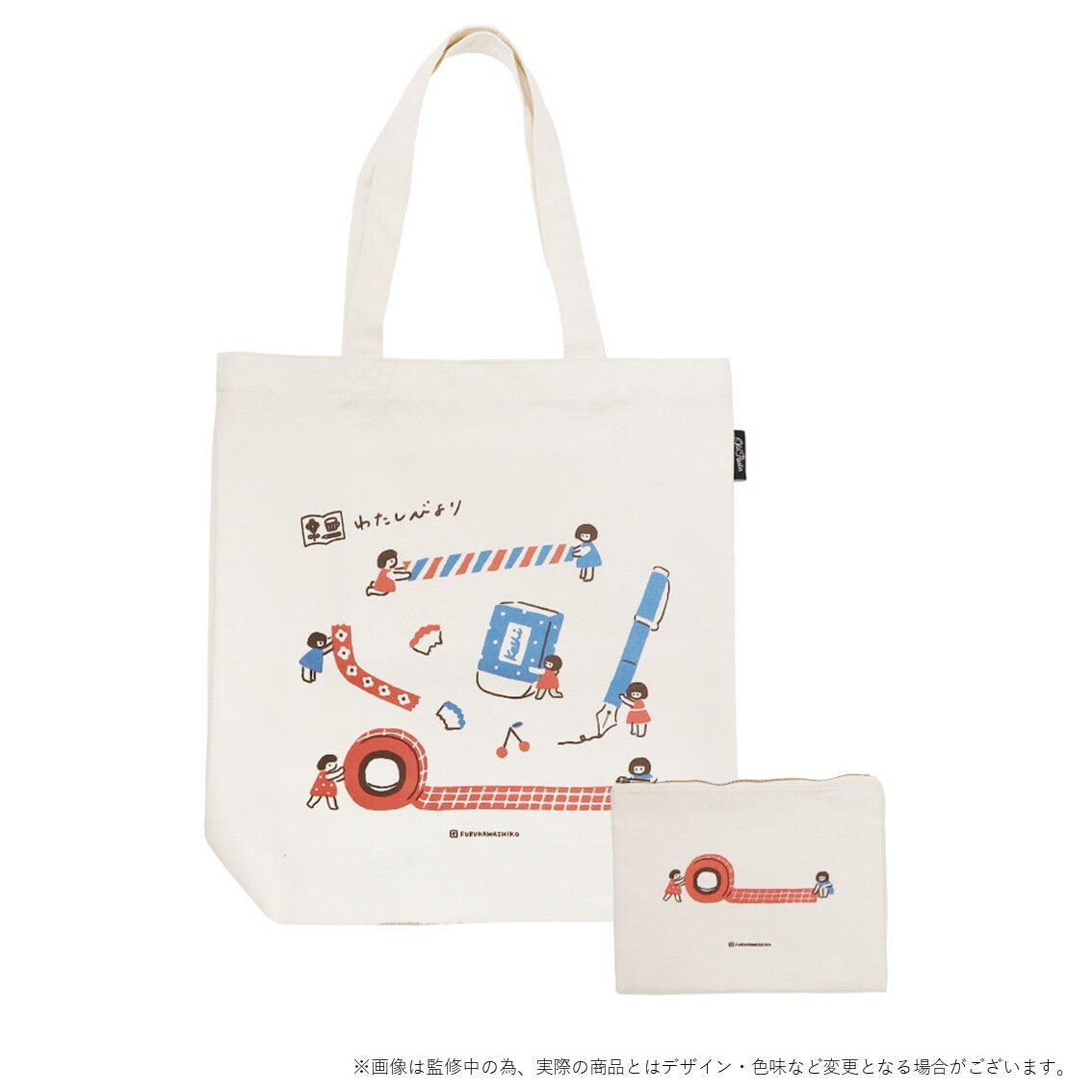 Furukawa Paper Works Tote Bag – Japanese Illustration Kawaii Canvas Tote