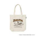 Old Resta x Zebra Pen Big Tote Bag – Japanese Canvas Tote, Retro Nib Print