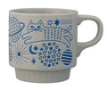 Japanese Cat Mug – Decole Stackable Ceramic Cup, 300ml (3 Designs)