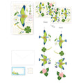Hyogensha Cozyca Card Mobile Greeting Cards – Japanese Paper Craft Cards (3 Designs)