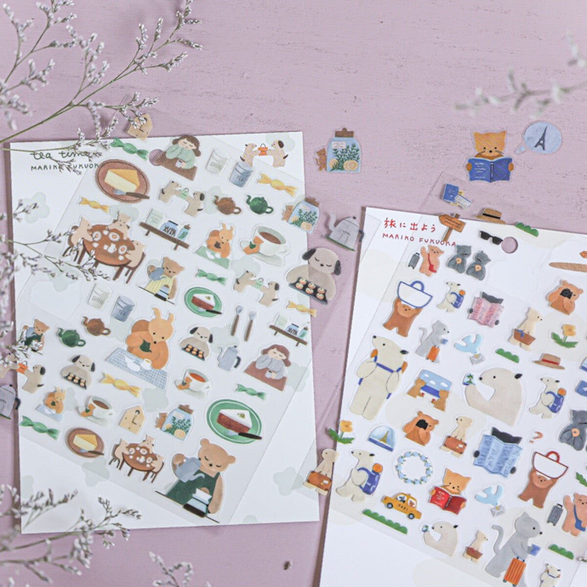 Cozyca Products Clear Sticker Sheet – Mariko Fukuoka Japan