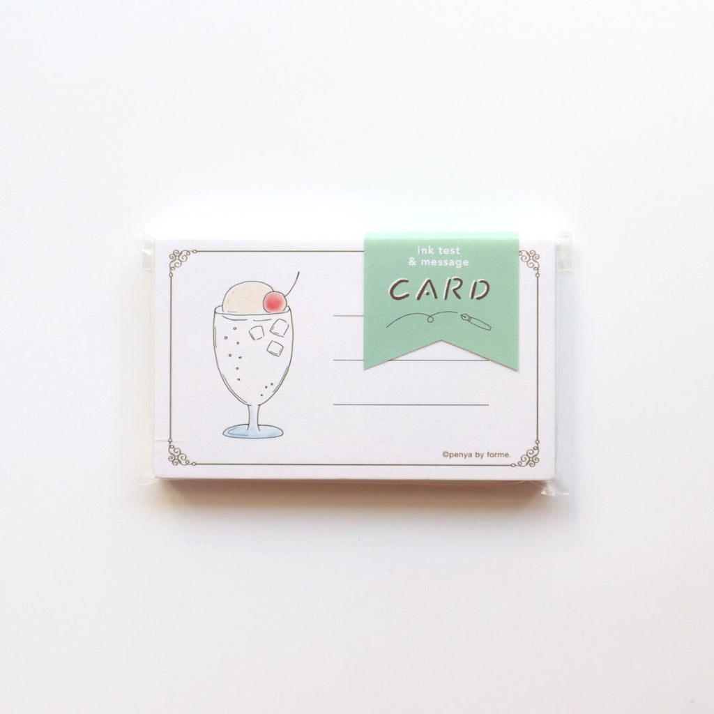 forme. Cream Soda Ink Test Cards – Fountain Pen Swatch Cards (40 pcs)