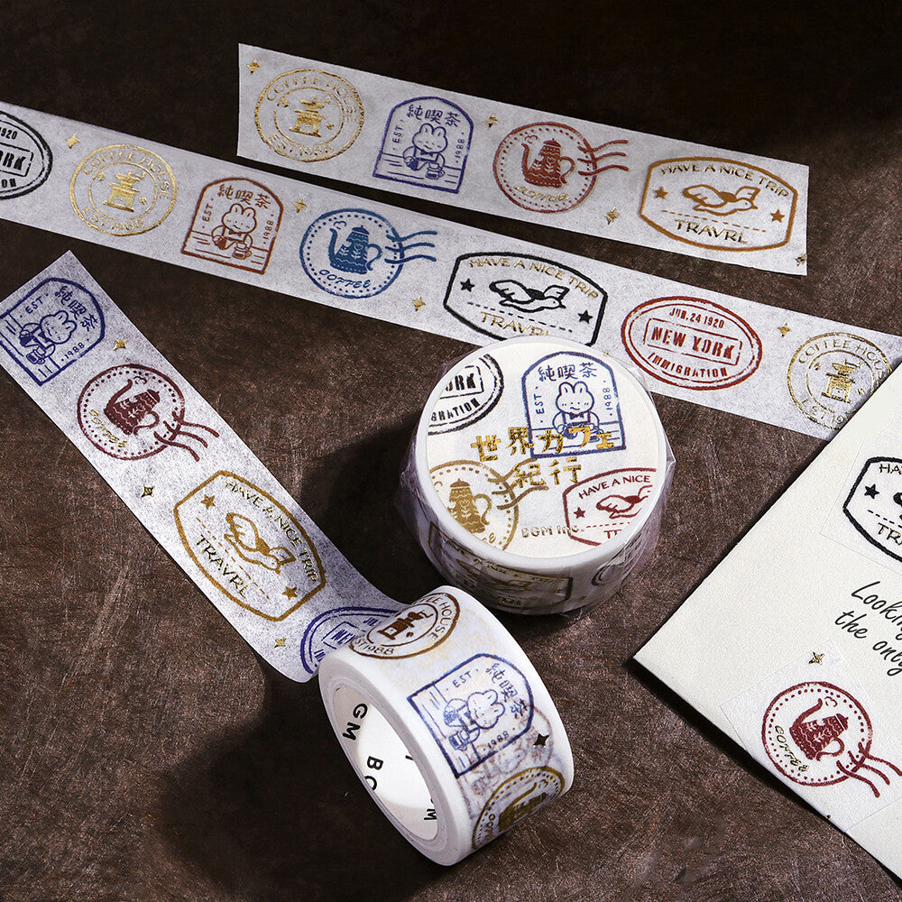 BGM Washi Tape ✦ World Cafe Travelogue