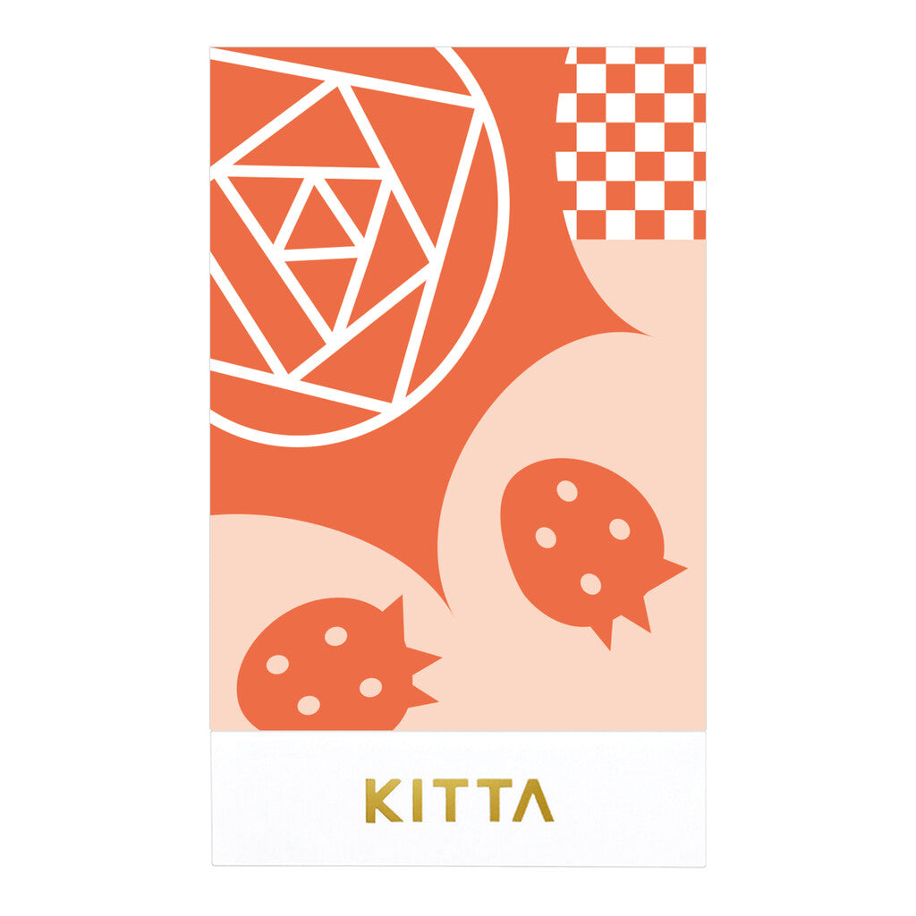 KITTA Washi Tape Board Game Design – 4 Patterns, Pre-Cut Decorative Paper