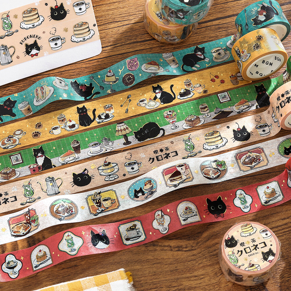 BGM Washi Tape  ✦ Cafe Kuroneko