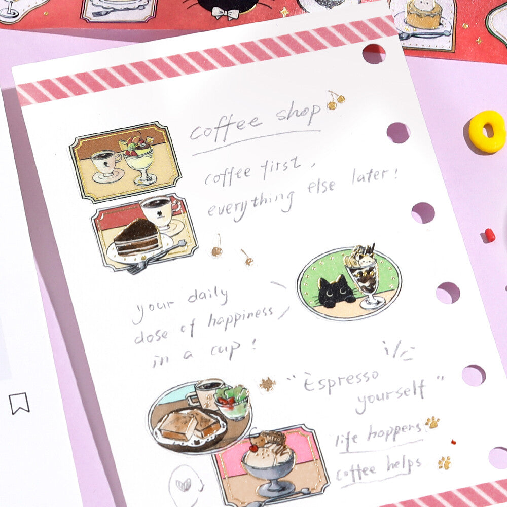 BGM Washi Tape  ✦ Cafe Kuroneko