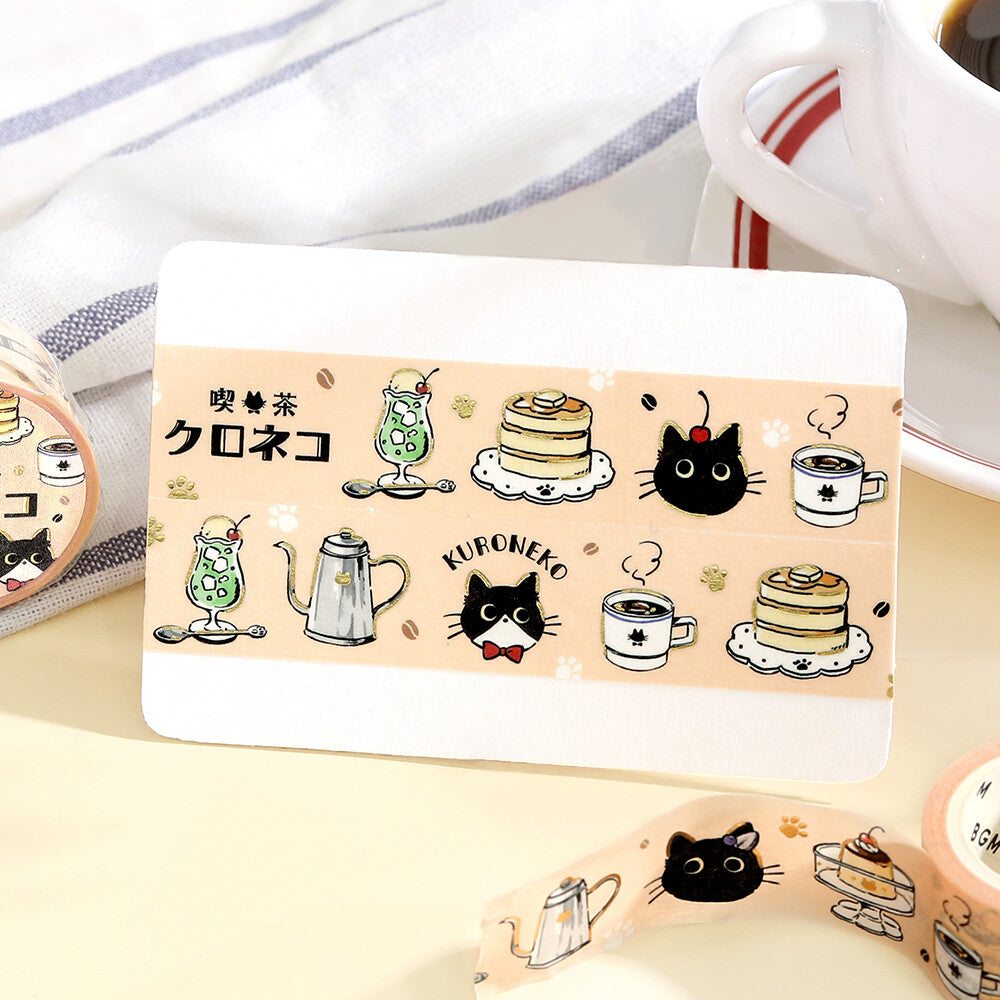 BGM Washi Tape  ✦ Cafe Kuroneko