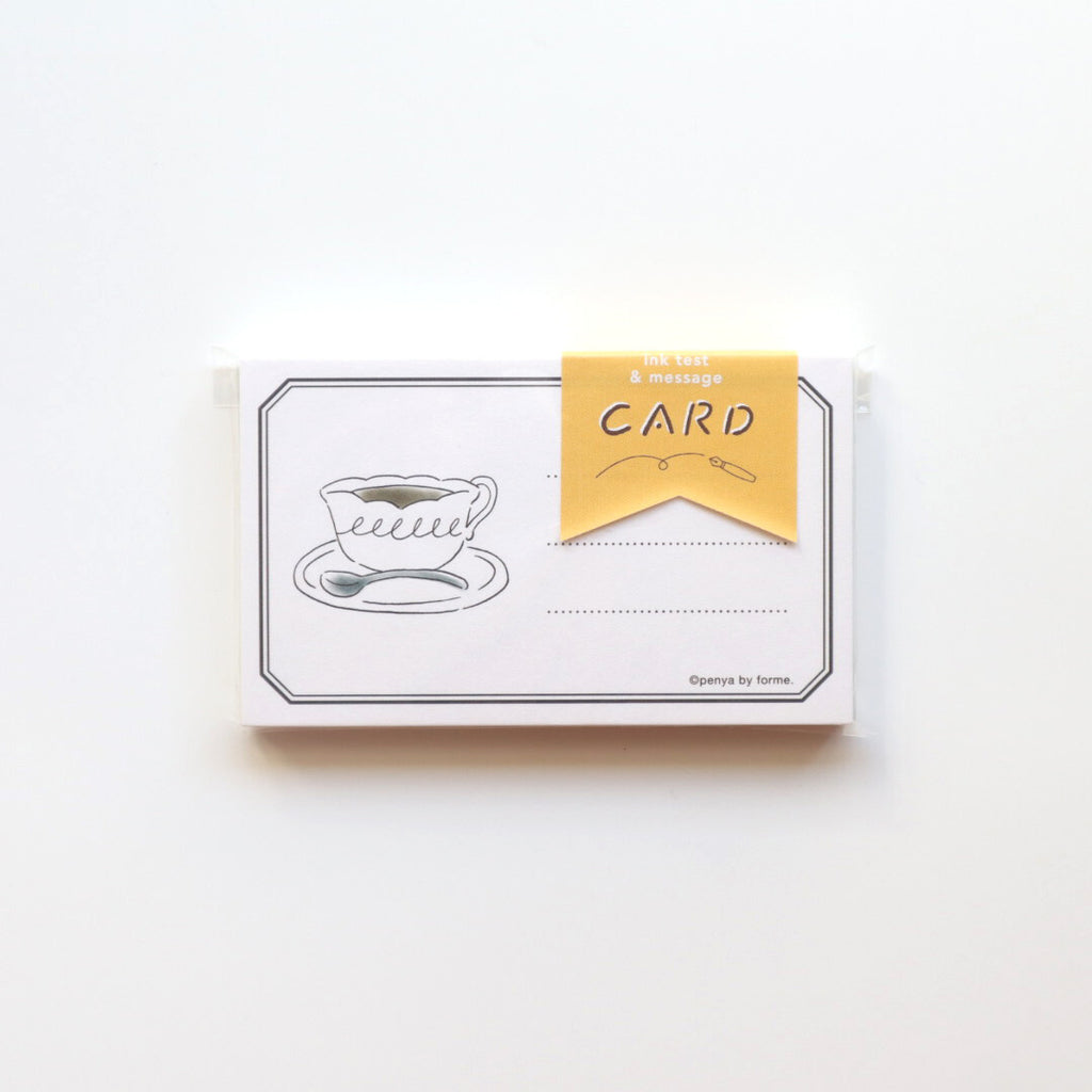 forme. Coffee Ink Test Cards – Fountain Pen Swatch Cards (40 pcs)
