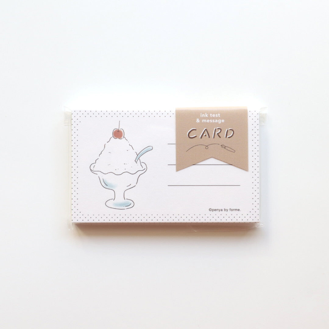 forme. Shaved Ice Ink Test Card – Japanese Fountain Pen Swatch Card