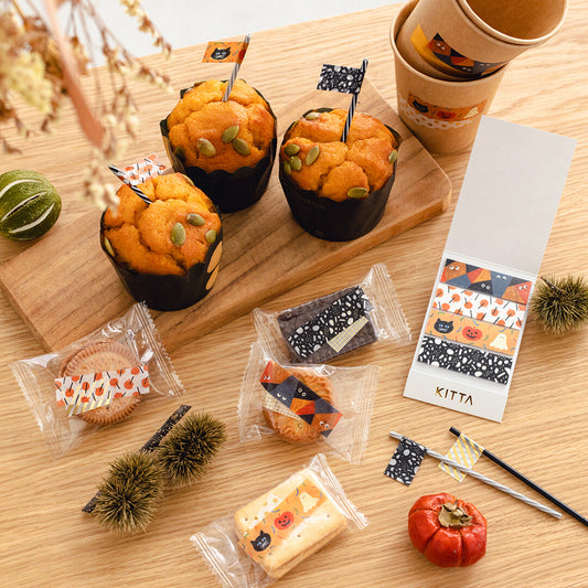 KITTA Halloween Washi Tape Set – 5 Designs for Crafts & Journaling