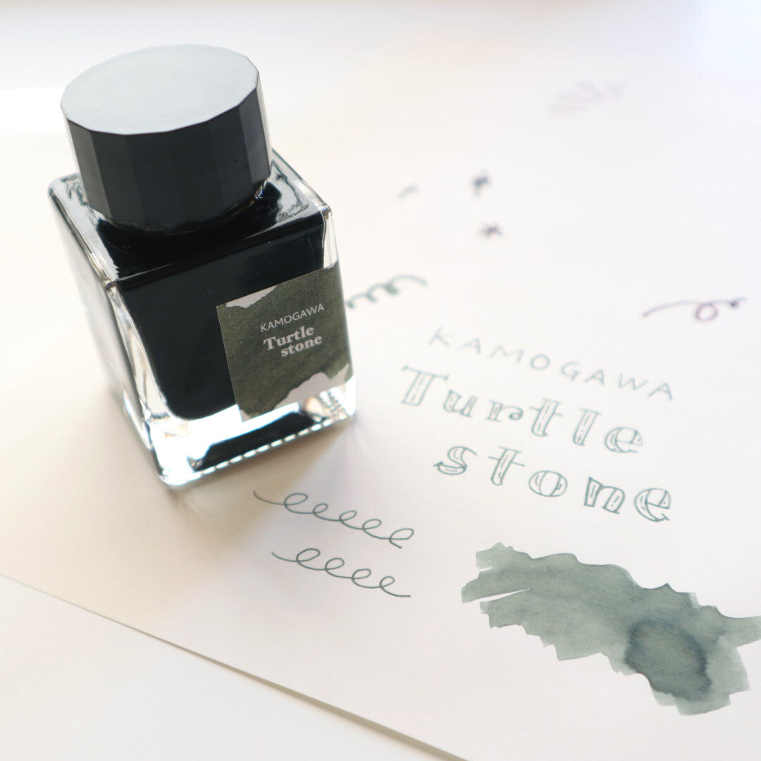 forme. Turtle Stone Fountain Pen Ink – KAMOGAWA 30ml | Kyoto Indie