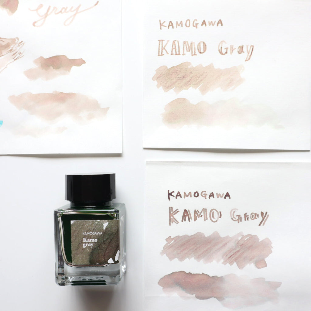 forme. Kamo Gray Fountain Pen Ink – KAMOGAWA 30ml | Kyoto Indie
