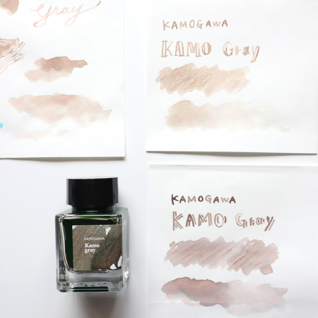 forme. Kamo Gray Fountain Pen Ink – KAMOGAWA 30ml | Kyoto Indie