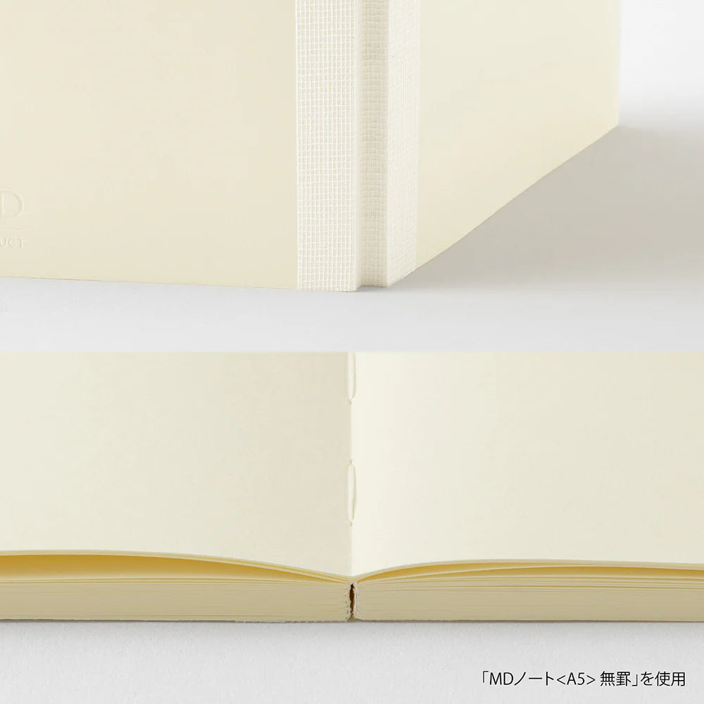 MD Notebook A6 Blank | Lay-Flat 180°, Fountain Pen Friendly, MD Paper