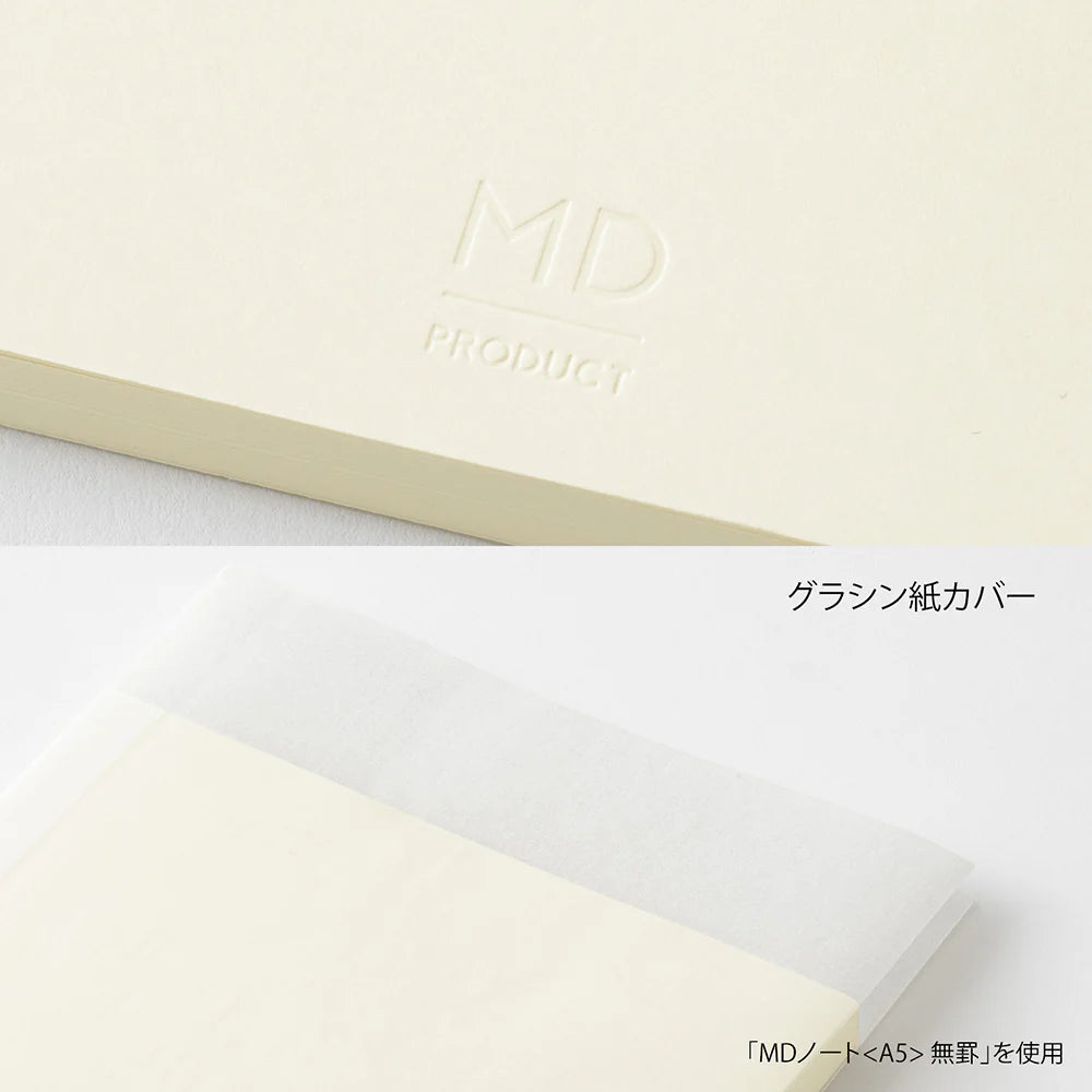 MD Notebook A6 Blank | Lay-Flat 180°, Fountain Pen Friendly, MD Paper