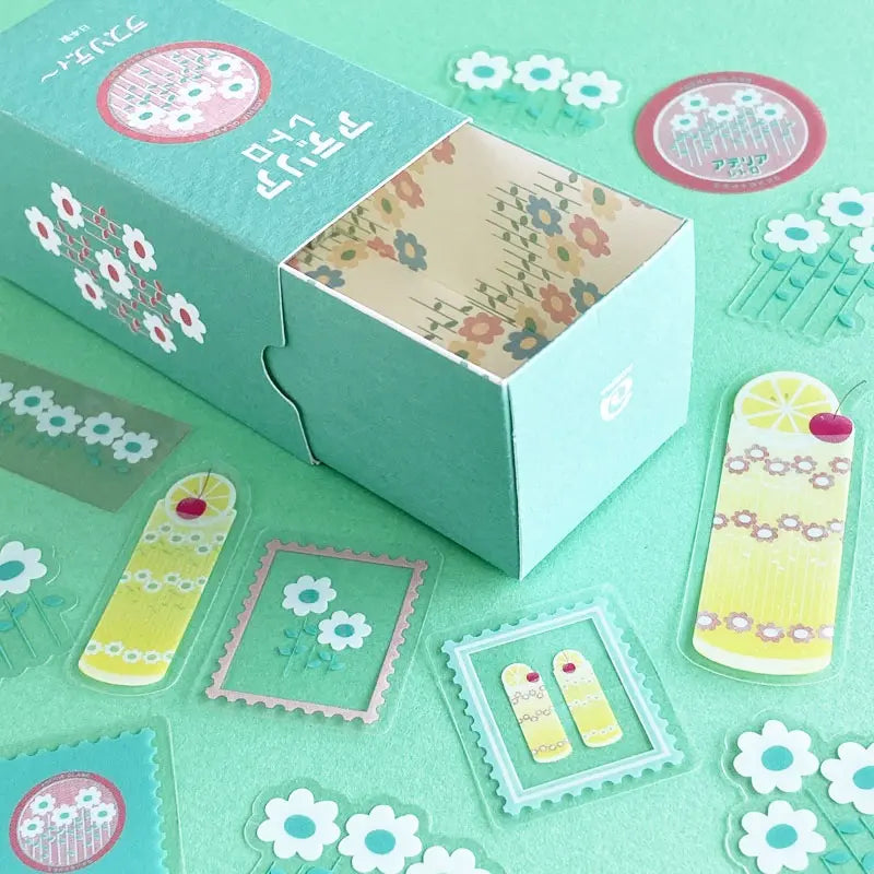Adelia Retro Stickers Flake Pack – Vintage Japanese Stationery
