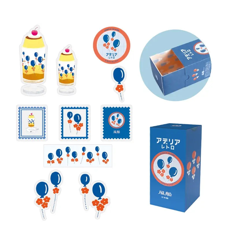 Adelia Retro Stickers Flake Pack – Vintage Japanese Stationery