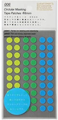 STALOGY Circular Masking Tape Patches 8mm | Shuffle Earth
