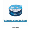 SODA Transparent Masking Tape 15mm – Japanese PET Decorative Tape (5 Designs)