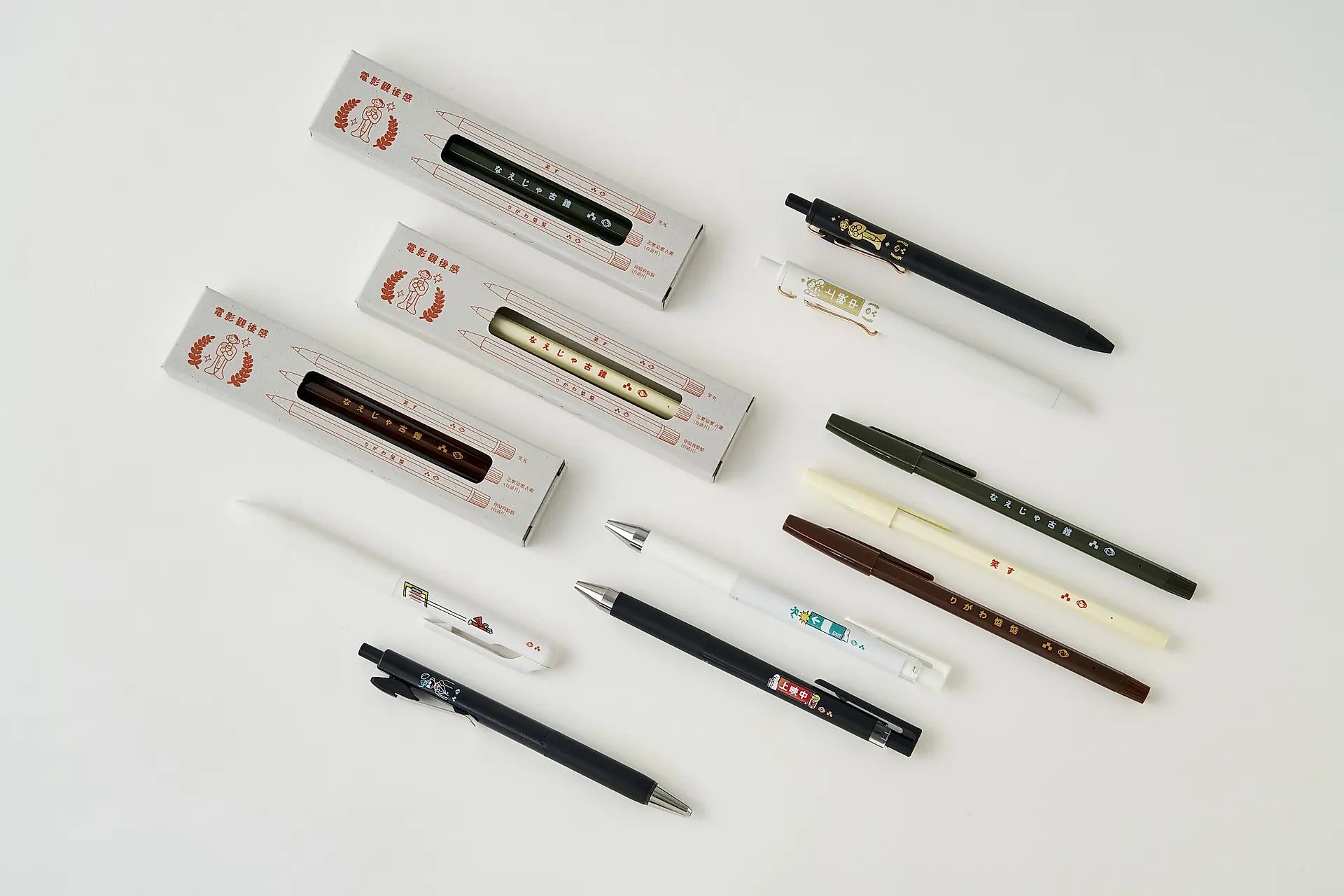 unpis × SKB Movie Review Gel Pen · Retro Barrel Ballpoint (6 Styles)