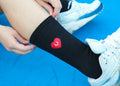 Doudle Studio “Cheeky Soul” Embroidered High Socks – Black Cotton
