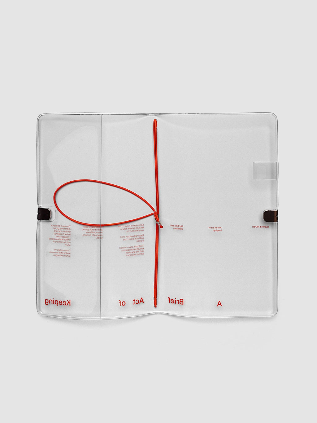 Act of Keeping Clear Vinyl Travel Notebook Cover – Saffron