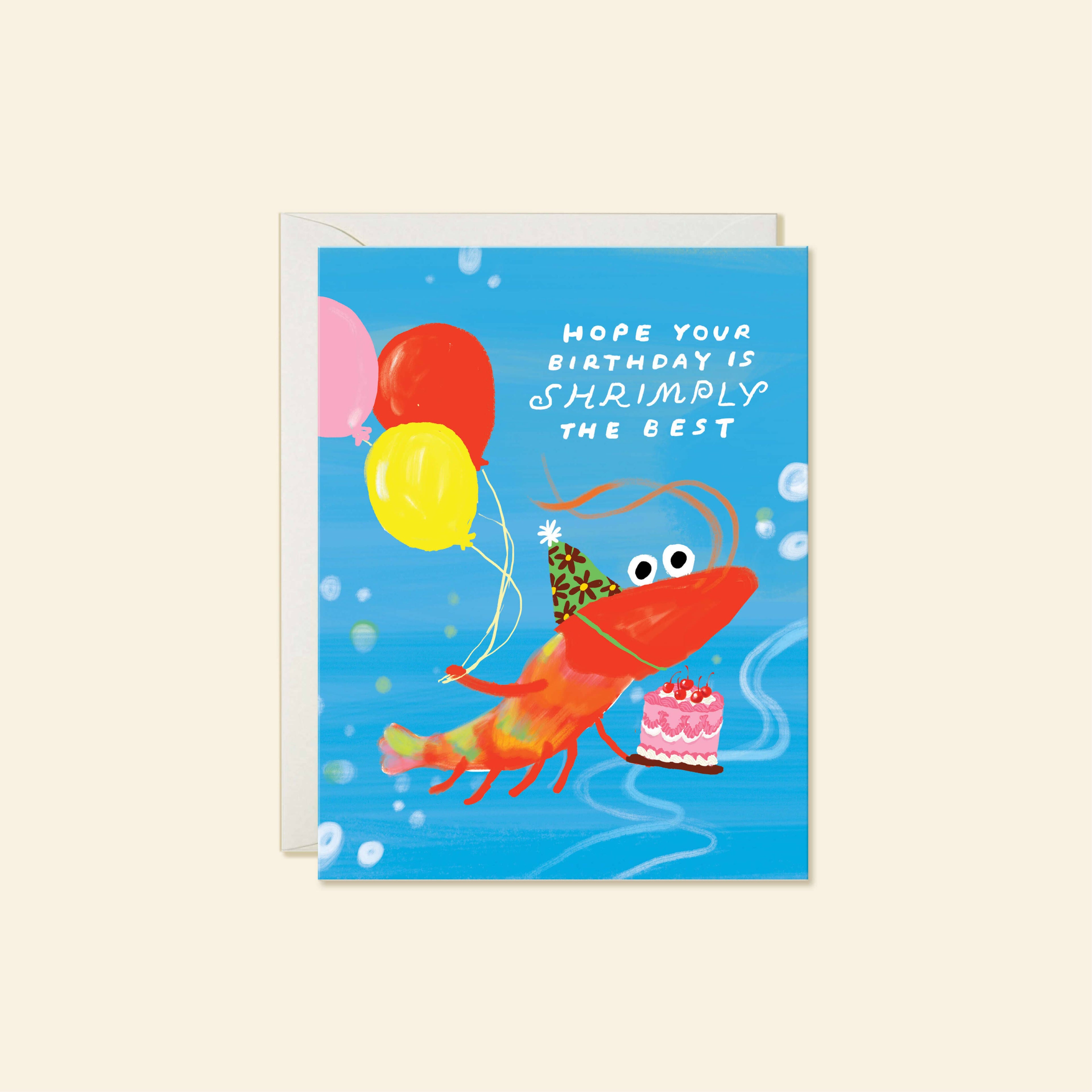 Shrimp Birthday – Funny Coastal Greeting Card