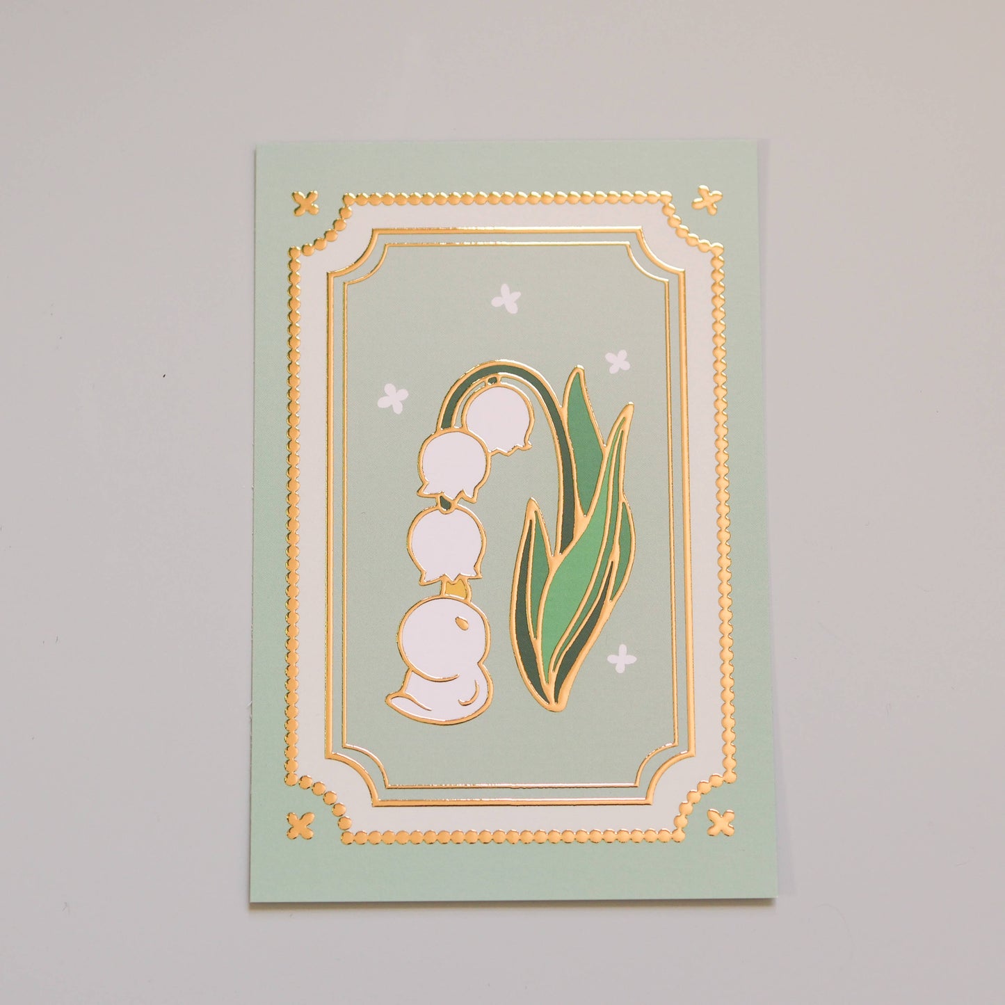 Lily of the Valley Postcard – 4x6 in Matte Cardstock Illustration