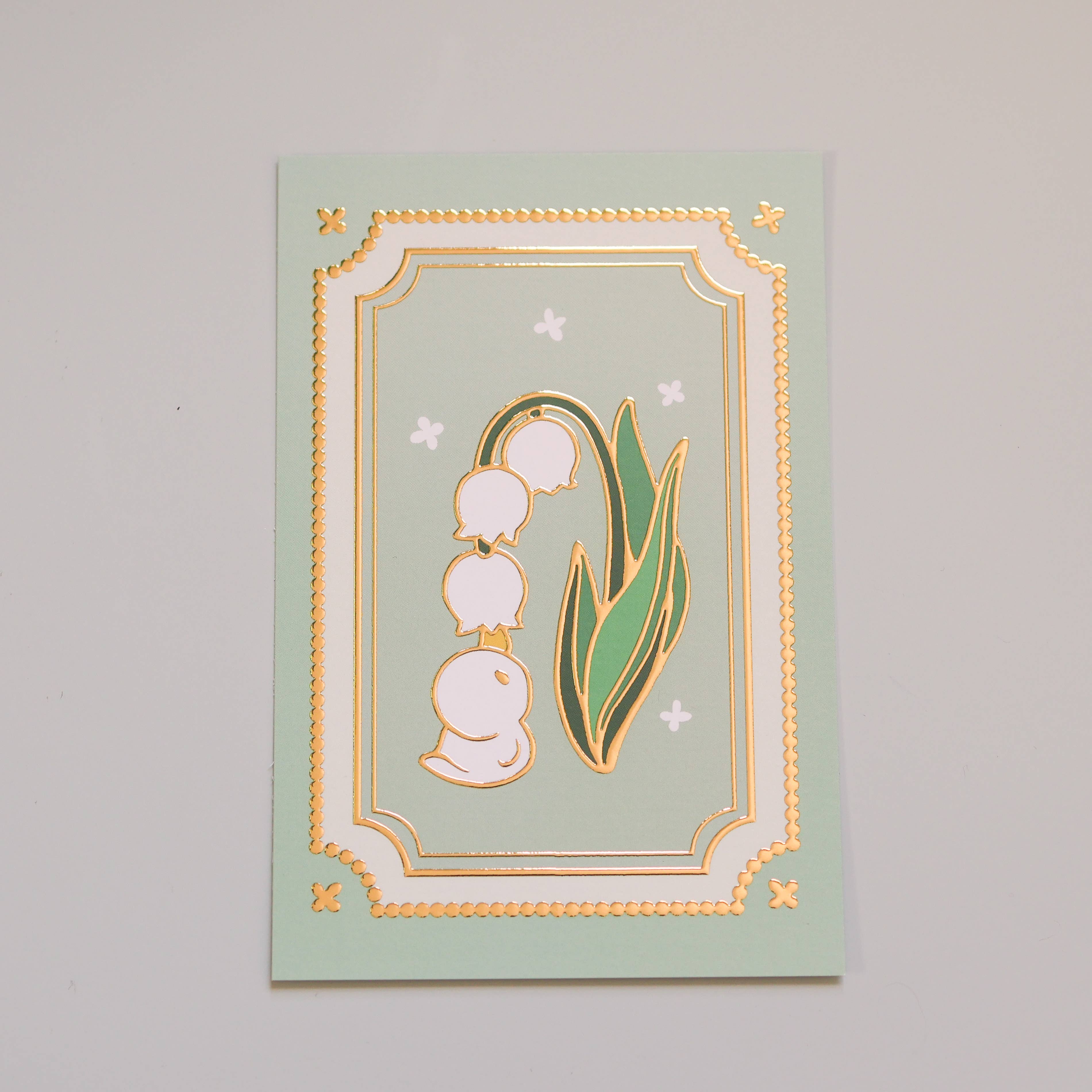Lily of the Valley Postcard – 4x6 in Matte Cardstock Illustration