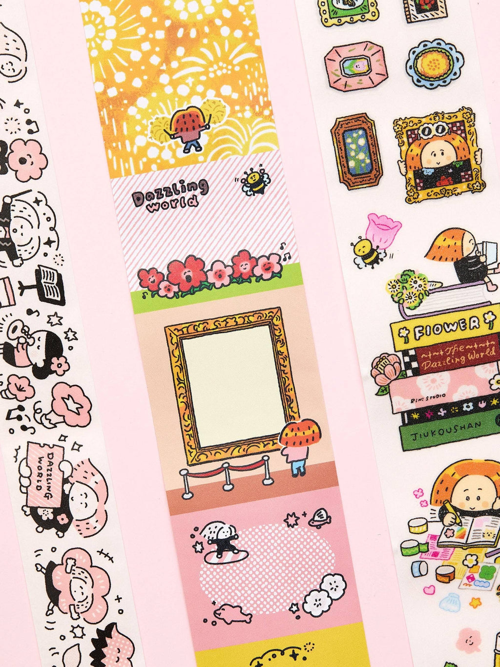 Writable washi tape - Dazzling World | Jourrnal Tape | RiN! Studio