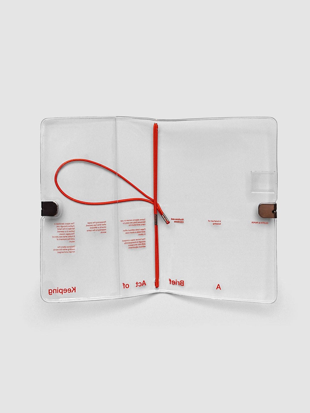 Act of Keeping Clear Vinyl Travel Notebook Cover – Saffron