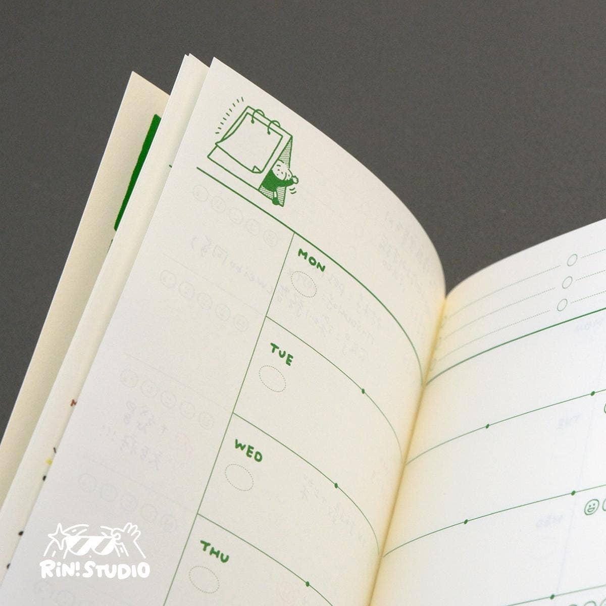 Traveler's Notebook Refill Daily, Weekly, Monthly Planner | Functional TN Insert | RiN! Studio