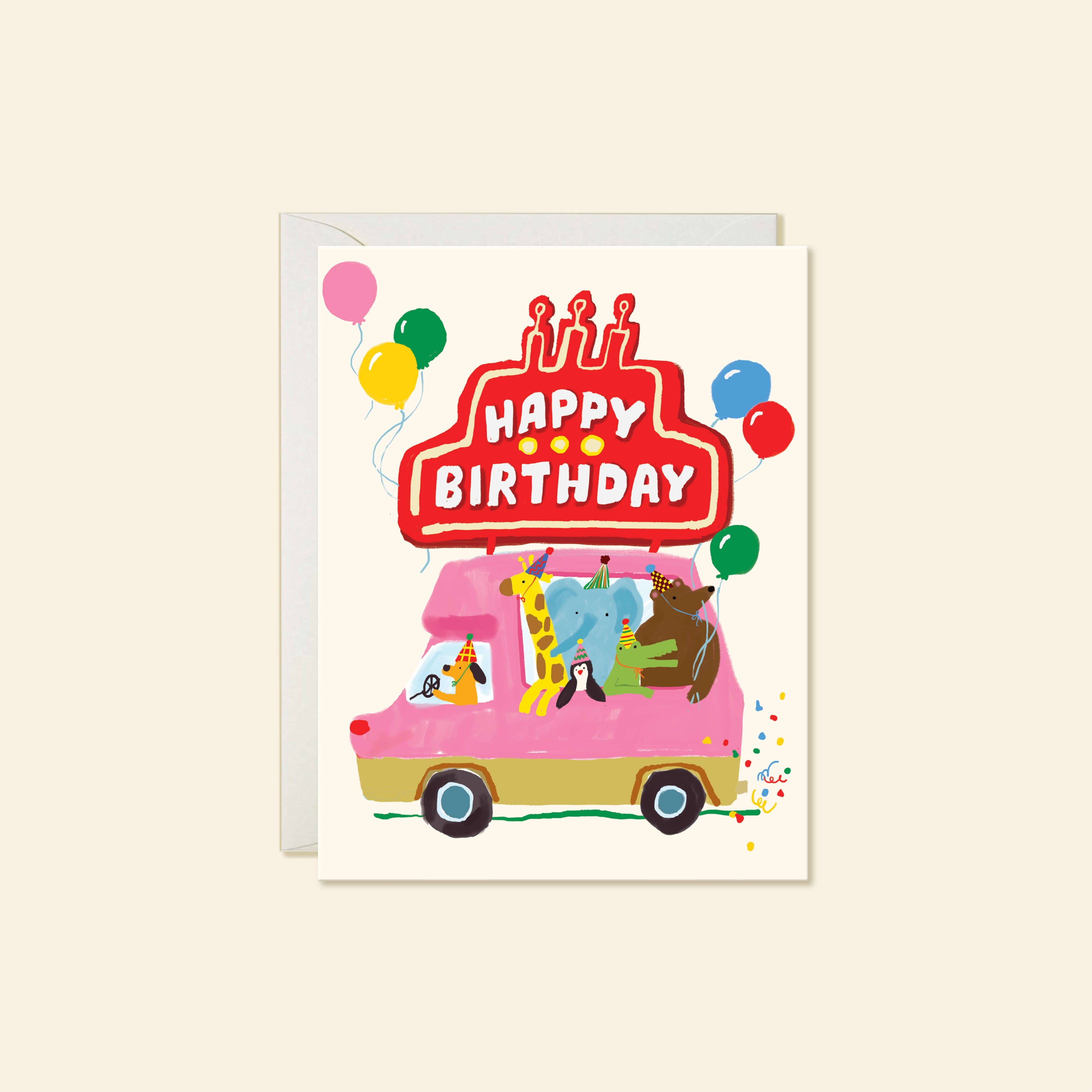 Party Animal – Playful Kids Birthday Greeting Card