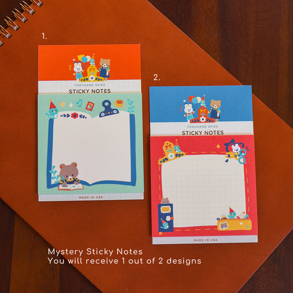 Stationery Tin Set with Stickers, Washi Tape & Stamps