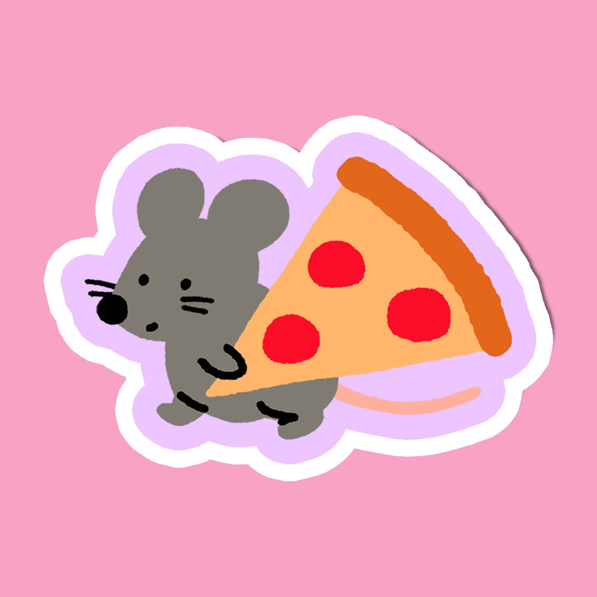 NYC Pizza Rat Sticker – Funny New York City Decal