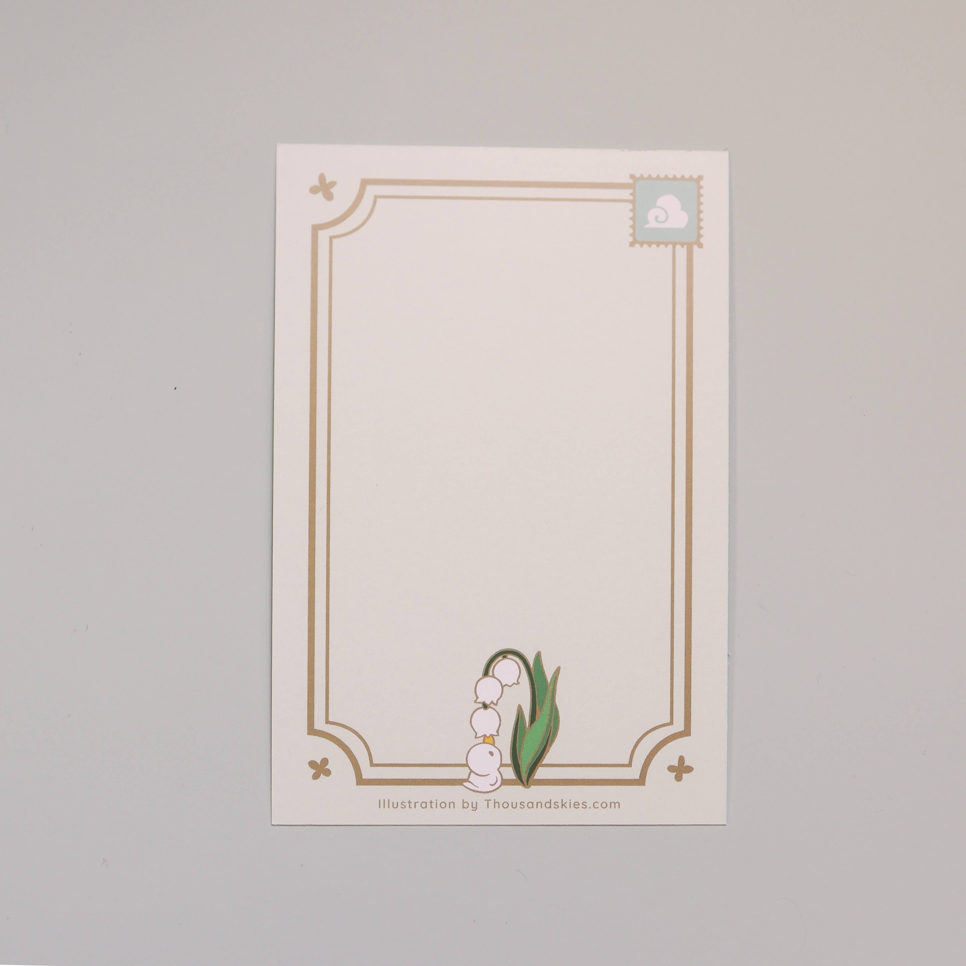 Lily of the Valley Postcard – 4x6 in Matte Cardstock Illustration