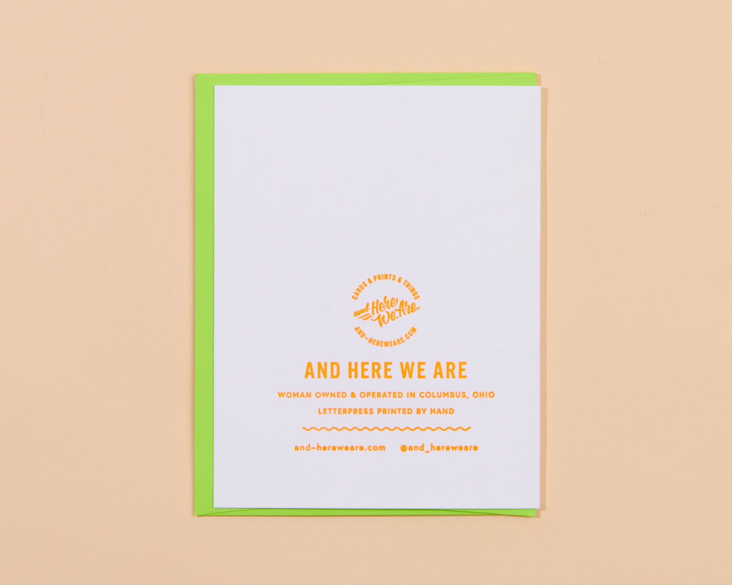 Gourd Birthday Letterpress Greeting Card - fall, halloween- Made in USA