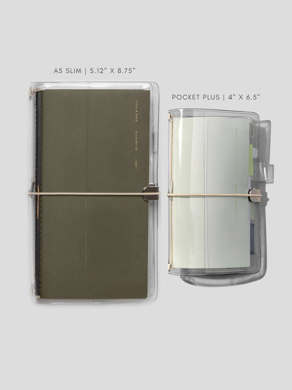 Act of Keeping Clear Vinyl Travel Notebook Cover – Saffron