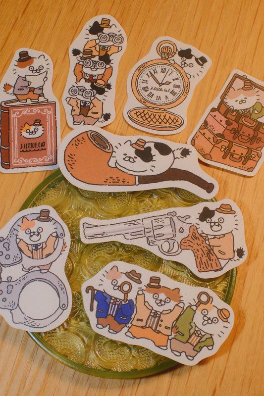 3 Little Cats Retro Stickers | Planner Sticker Pack