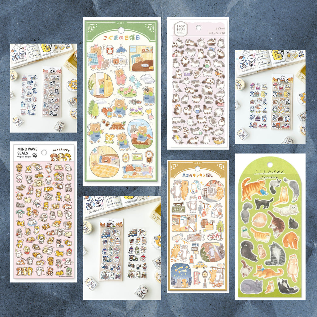 Animal Lover’s Sticker Bundle – Cozy Kawaii Animal Sticker Sheets for Journaling & Planners